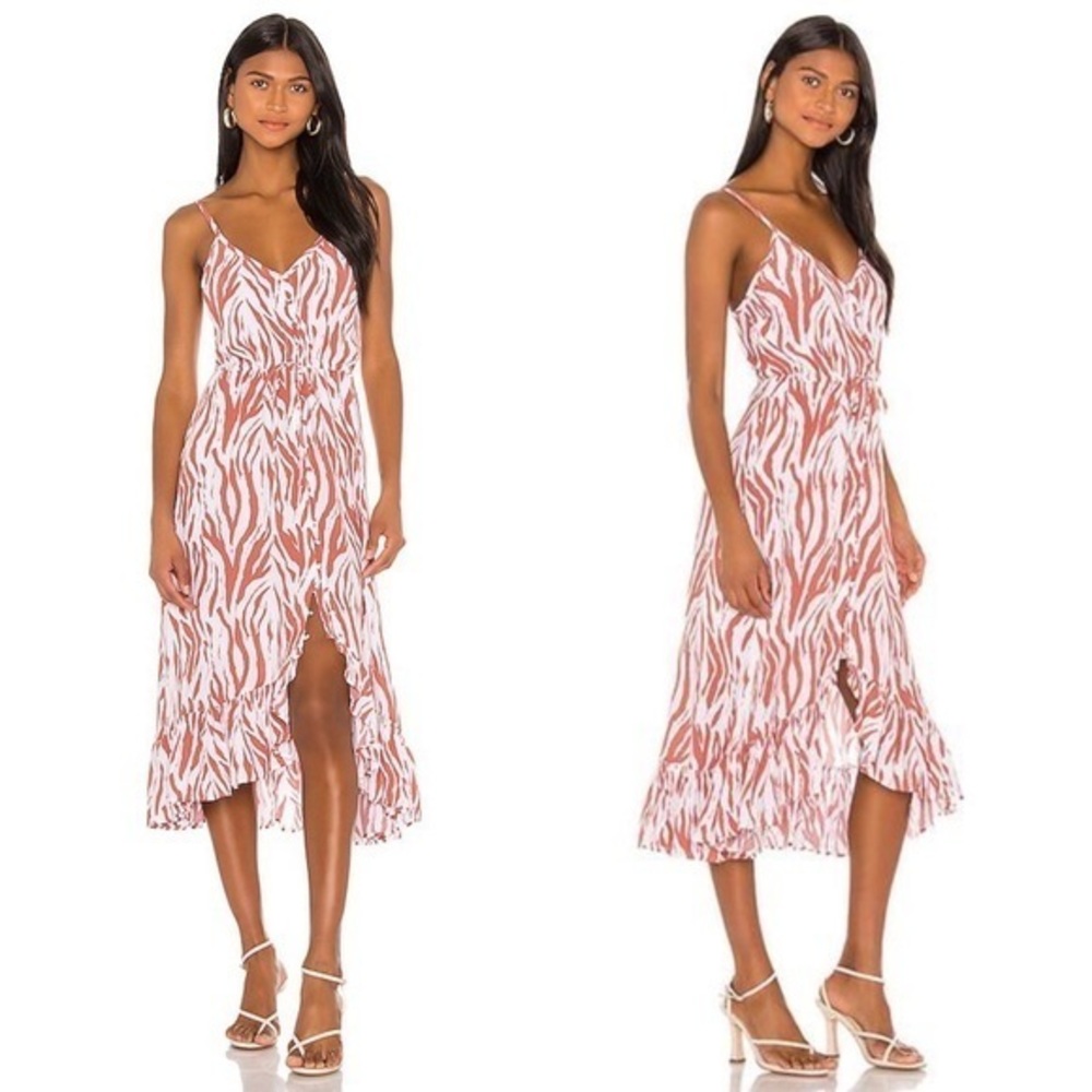 Rails Frida dress in rust zebra size small